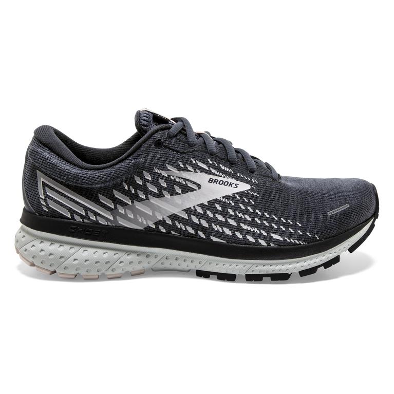 Brooks Ghost 13 Road Running Shoes - Women's - Ombre grey/Black/Primrose (48591-POKT)